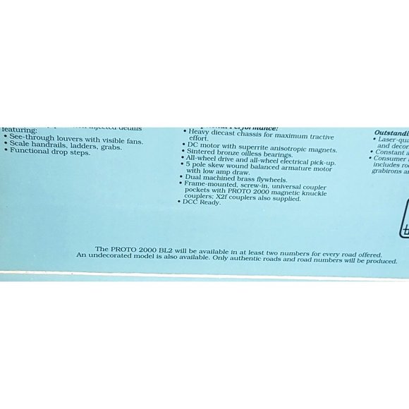 Proto 2000 Series HO Scale BL2 Locomotive Model Train - Setting the Standard - Picture 12 of 16